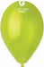 Gemar 12-Inch Metallic Light Green Latex Balloons, 50 Count