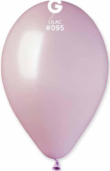 Gemar 12-Inch Metallic Lilac #095 Latex Balloons, 50 Pack