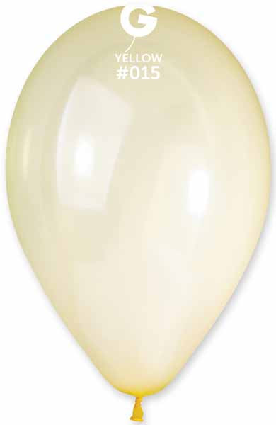 Gemar 13" Pastel Yellow #015 Latex Balloons, 50 Count