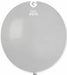 Gemar 19" Standard Grey #070 Latex Balloons, 25 Count