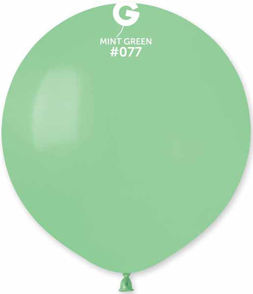 Gemar 19-Inch Mint Green Latex Balloons #077, 25 Pack
