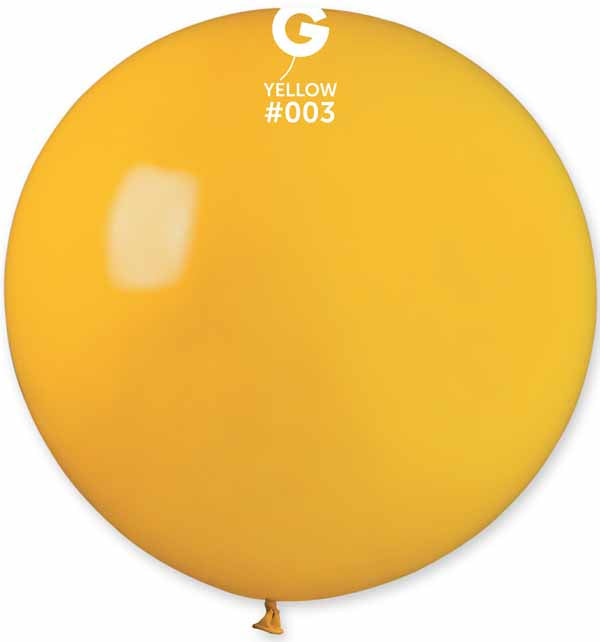 Gemar 31-Inch Dark Yellow Latex Balloon #003, 1 Count