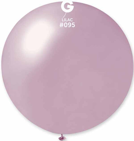 Gemar 31" Metallic Lilac #095 Latex Balloon, 1 Count