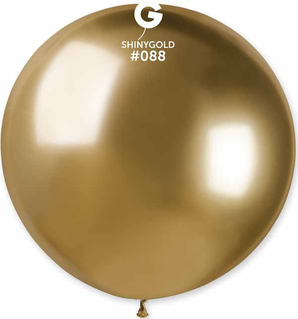 Gemar 31" Shiny Gold #088 Latex Balloon, 1 Count