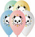 Gemar 13-Inch Multicolour Panda Latex Balloons, 50 Count