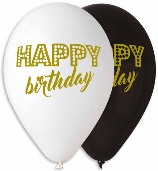 GEMAR 13" HAPPY BIRT HDAY GOLD PRINT 50/B