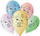 Gemar 13-Inch Assorted Animal Print Latex Balloons, 50 Count
