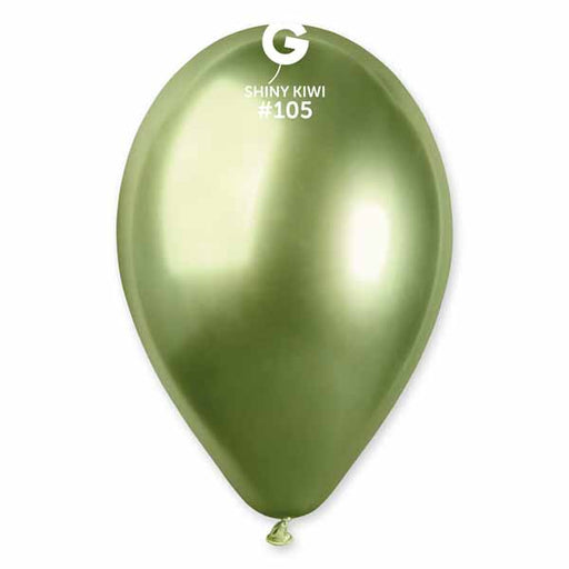 Gemar 5-Inch Shiny Kiwi Latex Balloons #105, 50 Pack