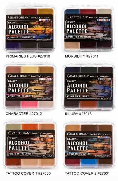 Graftobian F/X Aire Alcohol Activated Palette - Character