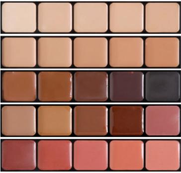 Graftobian HD Glamour Creme Foundation Palette, Neutral #1