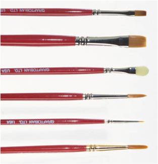Graftobian Economy #4 Round Face Painting Brush