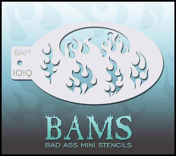 Graftobian Bad Ass Mini Stencil - Flames