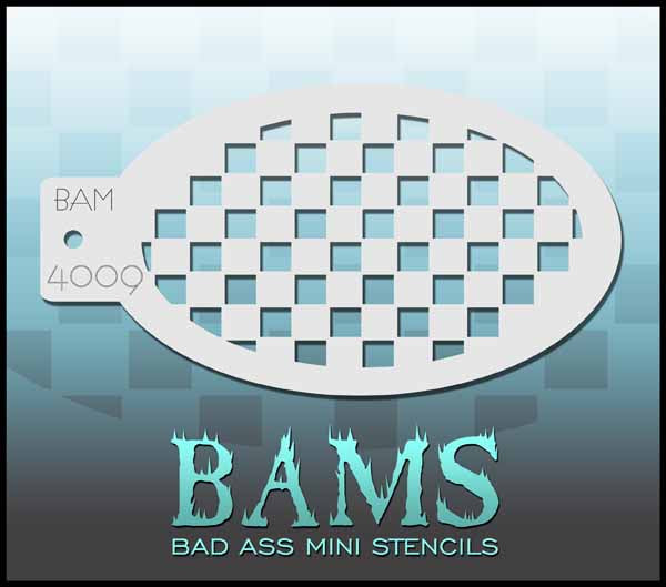 Graftobian Bad Ass Mini Stencil - Checkers