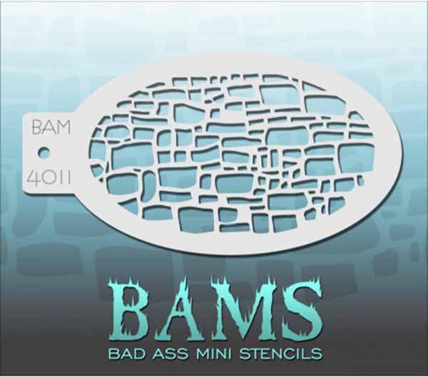 Graftobian Bad Ass Mini Stencil, Cobblestone