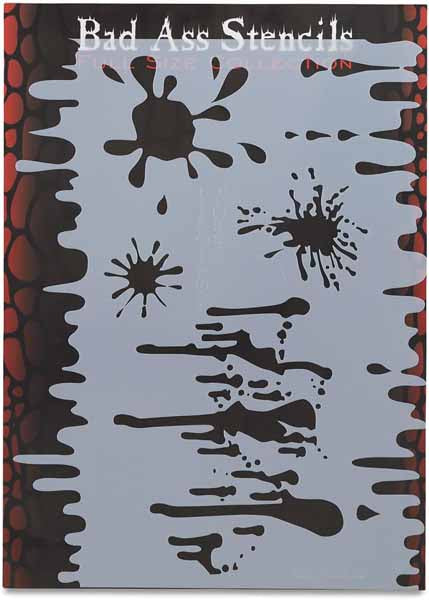 Graftobian Badass Stencil - Drips & Splats