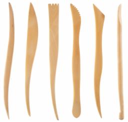 6-Piece Wooden Sculpting Tool Set