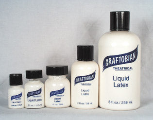 Graftobian Clear Liquid Latex with Brush, 0.5 oz