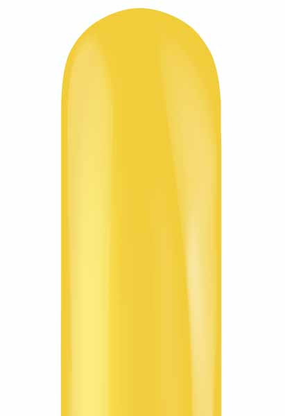 TUFTEX 260 Goldenrod Latex Balloons, 50 Count