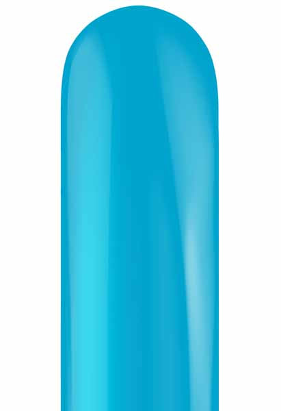 TUFTEX 260 Turquoise Latex Twisting Balloons, 50 Count