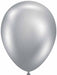 TUFTEX Effects Silvery 17-Inch Latex Balloons, 25 Count