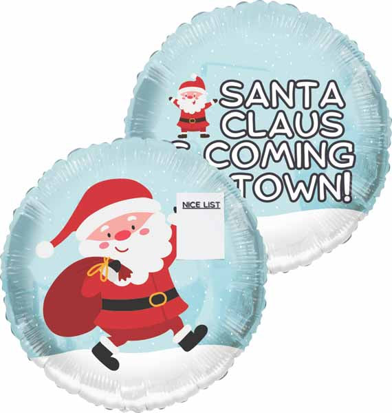 TUFTEX 24-Inch Nice List Santa Foil Balloon