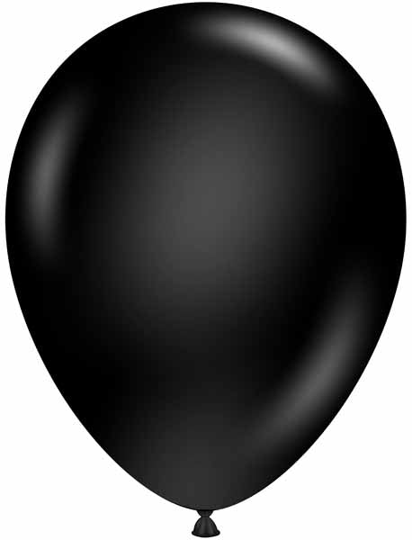 TUFTEX 11-Inch Black Latex Balloons, 200 Count