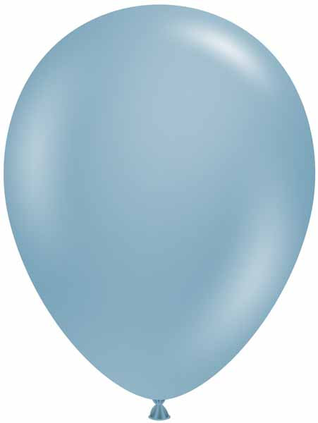 TUFTEX 17-Inch Blue Slate Latex Balloons, 50 Count