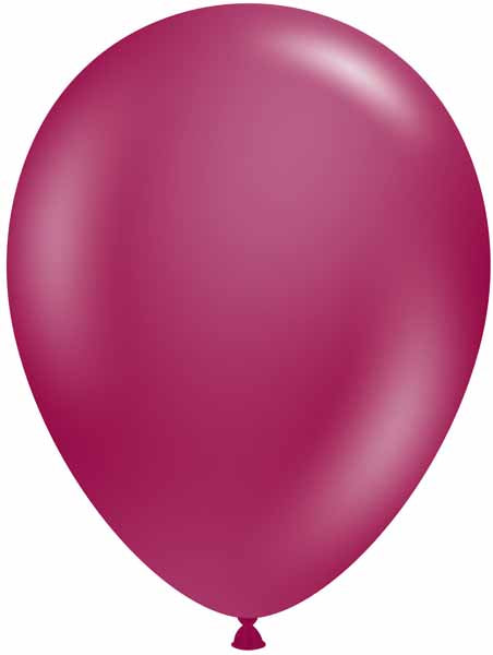 TUFTEX 11-Inch Crystal Burgundy Latex Balloons, 100 Count