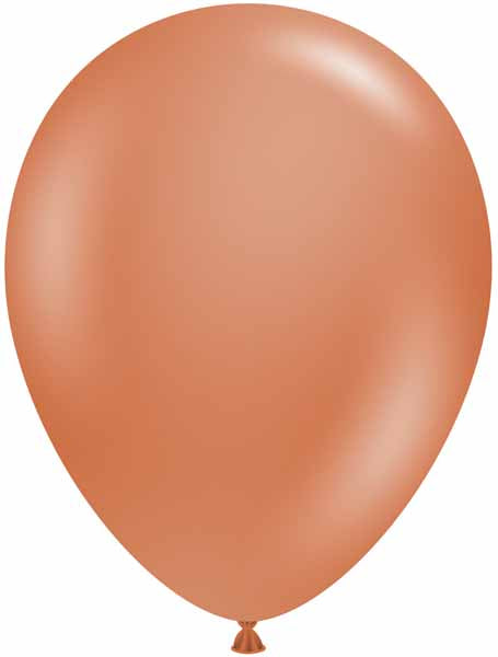 TUFTEX 17-Inch Burnt Orange Latex Balloons, 50 Count