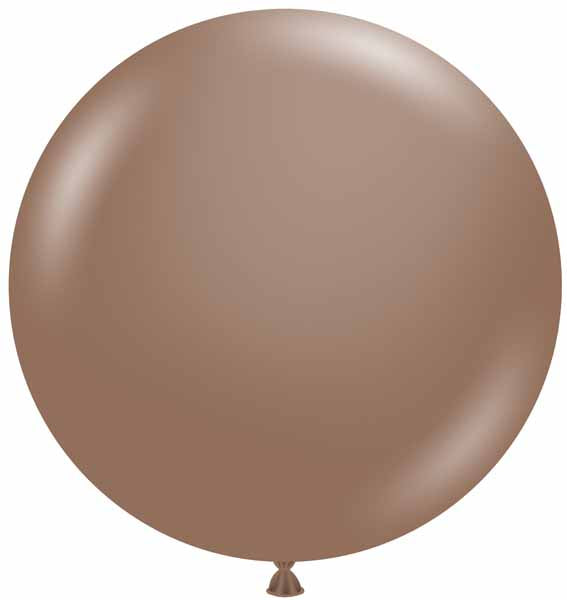 TUFTEX 36-Inch Cocoa Latex Balloons, 2-Pack