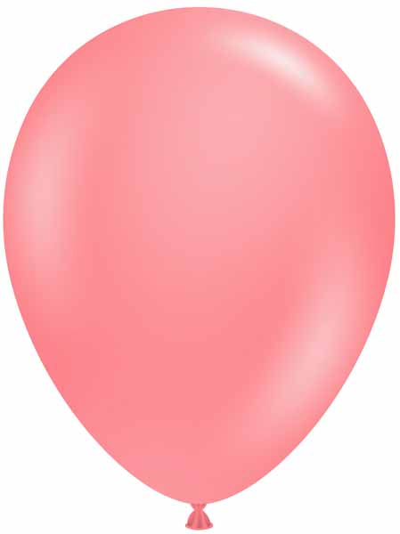TUFTEX Coral 17-Inch Latex Balloons, 50 Count