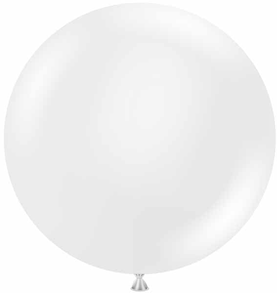 TUFTEX 24-Inch Crystal Clear Latex Balloons, 25 Count
