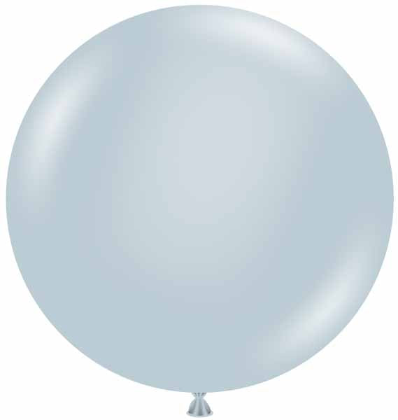 TUFTEX 24-Inch Fog Gray Latex Balloons, 25 Count