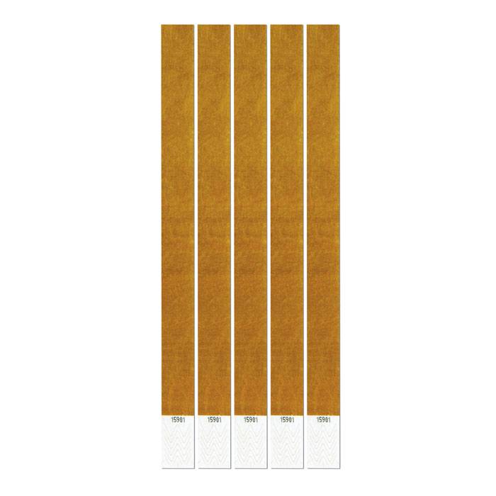 Geogalaxy Wristbands - 100 Pack Gold