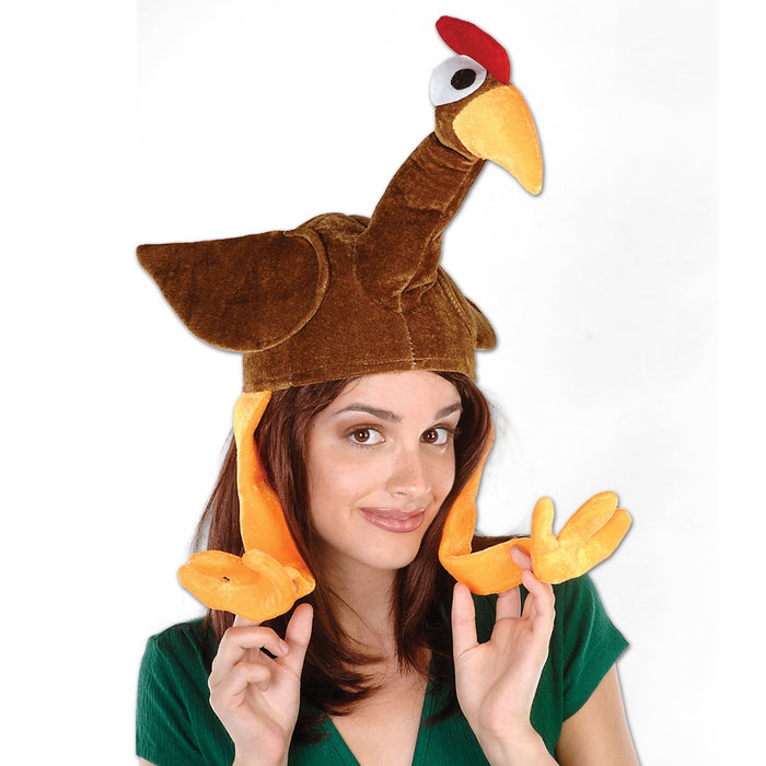 Plush Gobbler Hat (1/Pk)