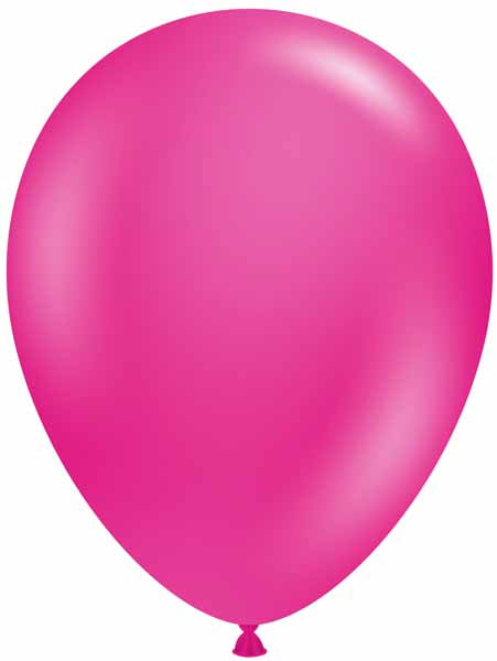 TUFTEX 11 Inch Hot Pink Latex Balloons, 100 Count