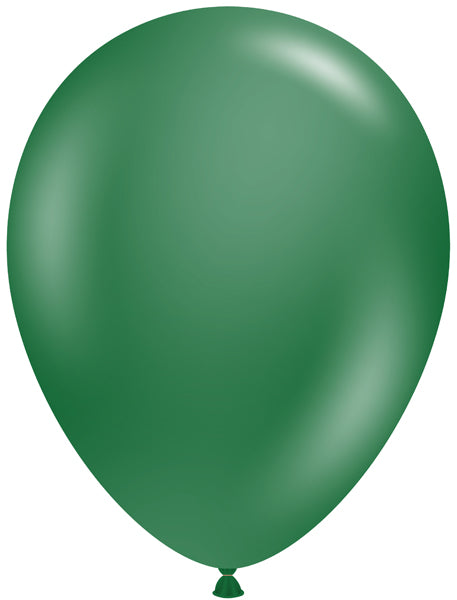 TUFTEX 17-Inch Metallic Forest Green Latex Balloons, 50 Count