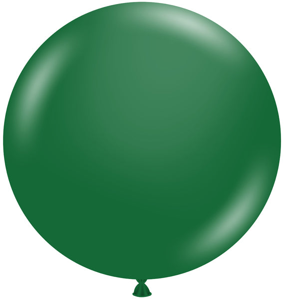 TUFTEX 36-Inch Metallic Forest Green Latex Balloons, 2-Pack