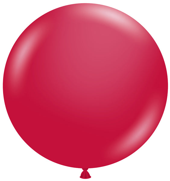 Tuftex 24-Inch Metallic Starfire Red Latex Balloons, 25 Count