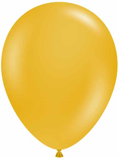 TUFTEX 11 Inch Mustard Latex Balloons, 100 Count