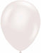 TUFTEX Pearl White Sugar 17-Inch Latex Balloons, 50 Count