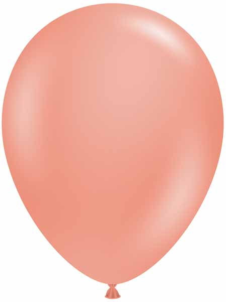 TUFTEX 5-Inch Rose Gold Metallic Latex Balloons, 50 Count