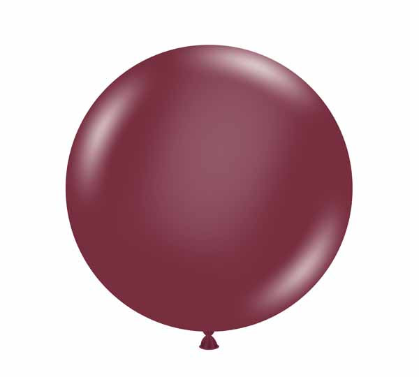 TUFTEX Samba Burgundy 24-Inch Latex Balloons, 25 Count