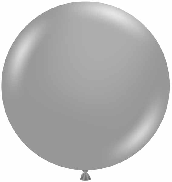 TUFTEX 36-Inch Metallic Silver Latex Balloons, 2 Pack