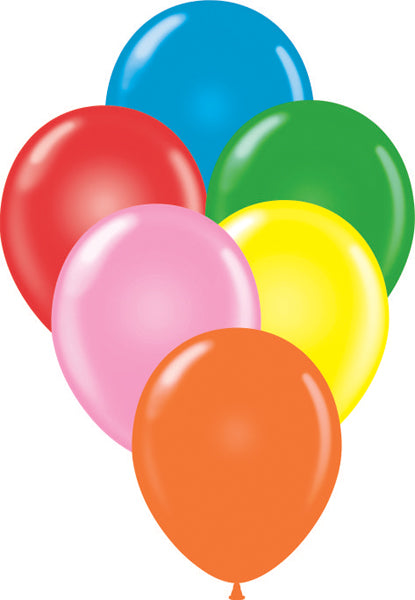 TUFTEX 11-Inch Standard Assorted Latex Balloons, 100 Count