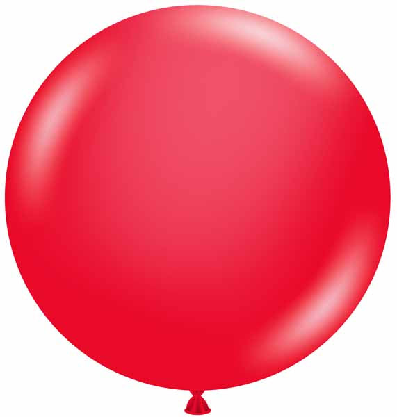 TUFTEX 24-Inch Standard Red Latex Balloons, 25 Count