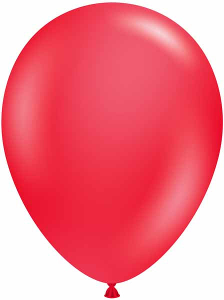 TUFTEX 11" Standard Red Latex Balloons, 100 Pack