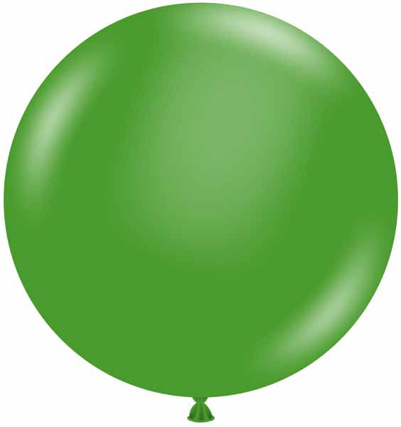 TUFTEX 24-Inch Standard Green Latex Balloons, 25 Count