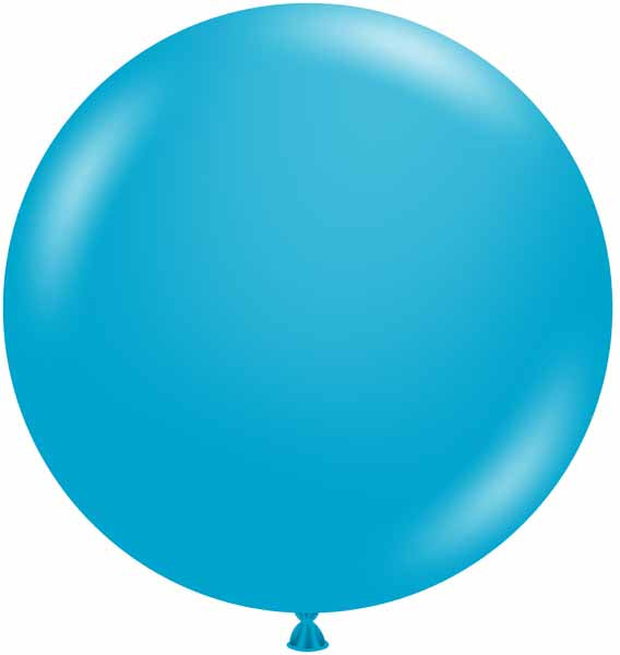 TUFTEX 24 Inch Turquoise Latex Balloons, 25 Count