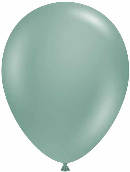 TUFTEX 11-Inch Willow Green Latex Balloons, 100 Count